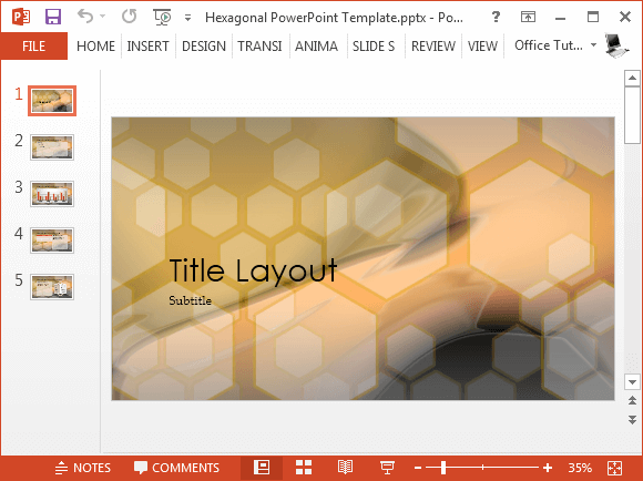 Honeycomb PowerPoint template