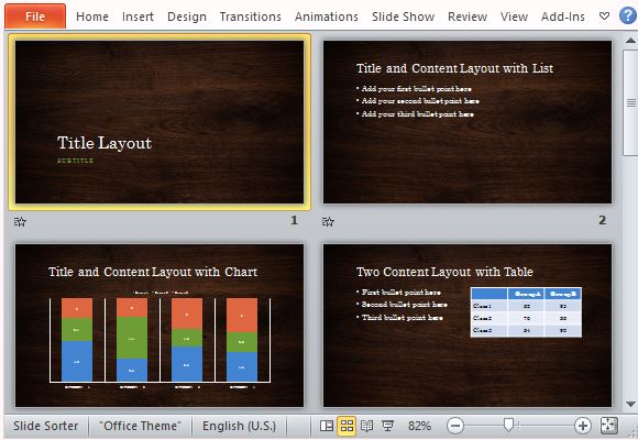 Multiple Layouts for All Types of Data