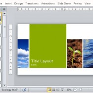 Nature-Inspired Layout for Widescreen Presentations