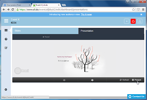 Present your Prezi