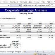 Professional Template for Corporate Earnings Analysis