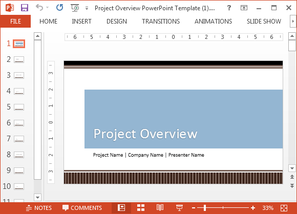 Project proposal template for PowerPoint