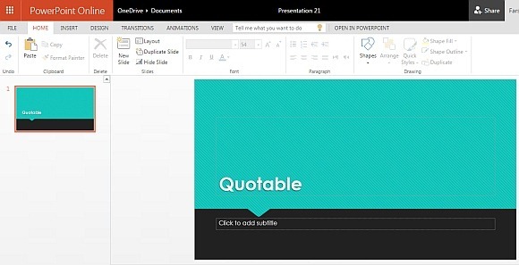 Quotable PowerPoint template