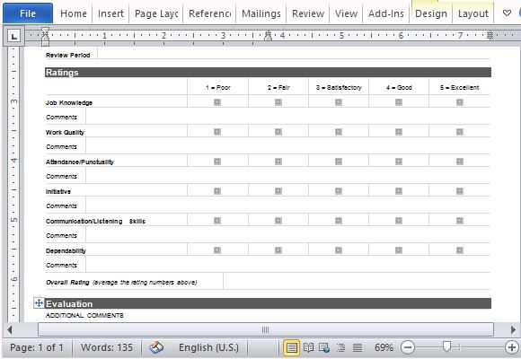 Rate Employees Based on Company Standards and Expectations