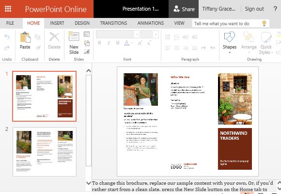 microsoft powerpoint brochure templates