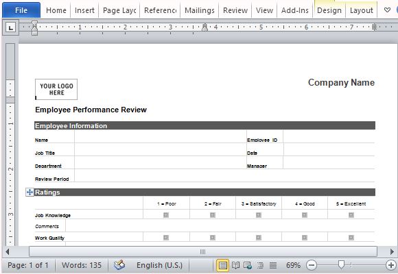 Set and Maintain Standards Using this Performance Review Template
