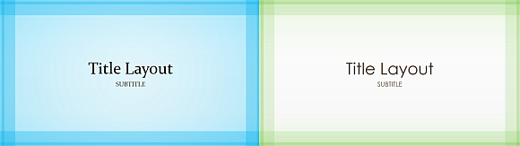 Sheer Green and Sheer Blue PowerPoint templates