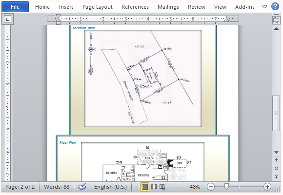 Show Location House Floor Plan