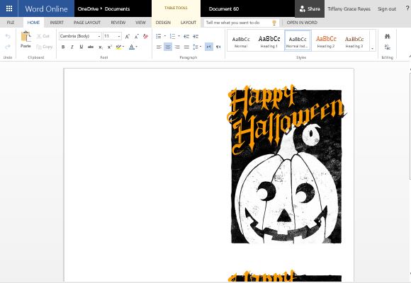 Spooky Yet Elegant Halloween Greeting Card Template