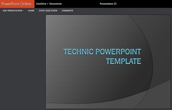Technic PowerPoint template