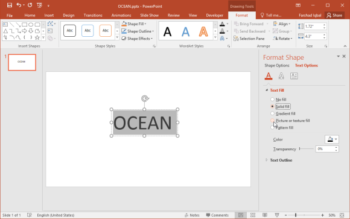 How to Add Image Inside Text in PowerPoint