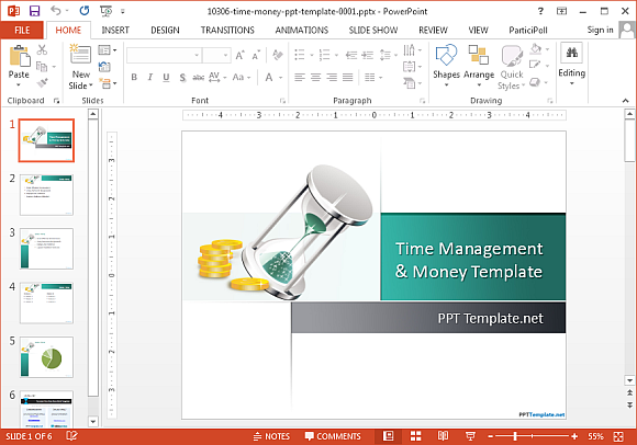 Time management PowerPoint template