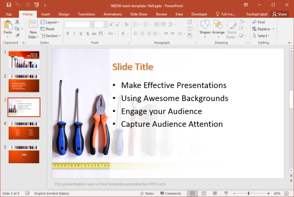 where are the video tools in powerpoint 2016