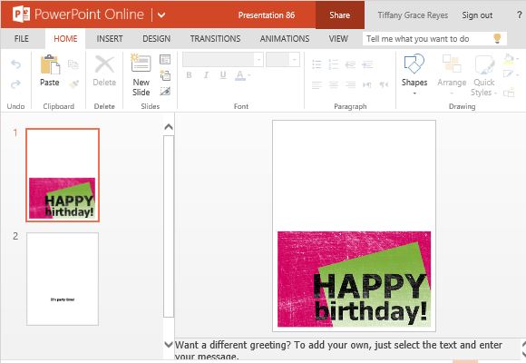 How To Create Printable Birthday Invitations in PowerPoint