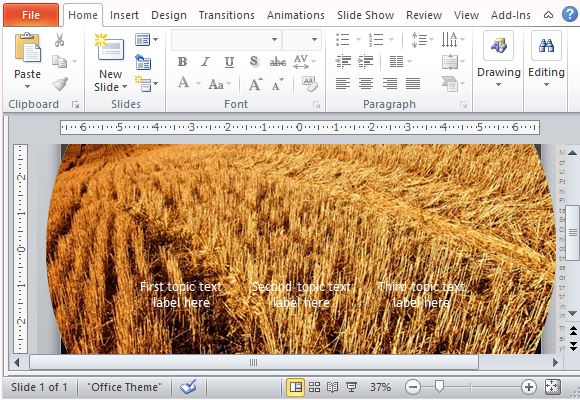 Widescreen Animated Template for PowerPoint 2013