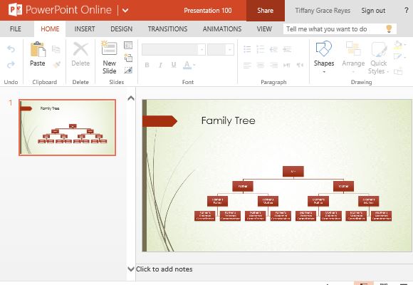 Zen Style Minimalist Template for Family Tree