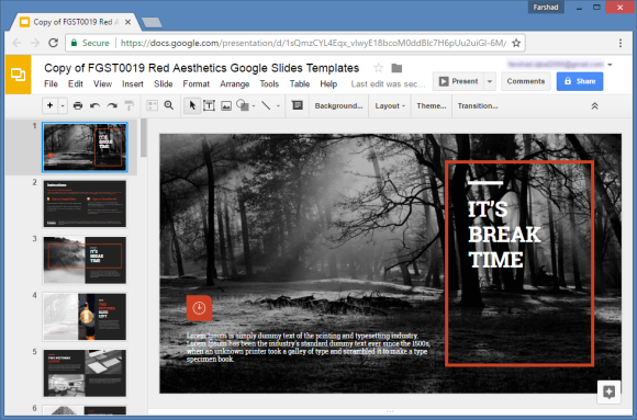 google slides templates aesthetic