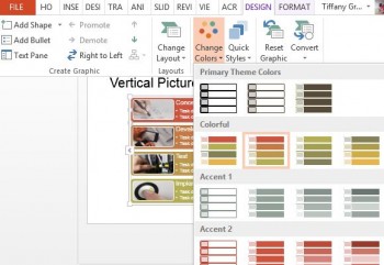 Vertical Picture List Diagram Template for PowerPoint