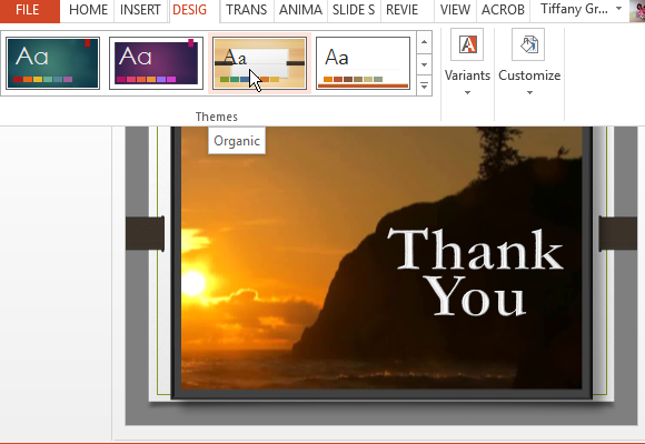 Thank You Animation Powerpoint Template