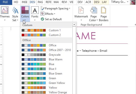 change-the-style-set-and-color-scheme-to-customize-the-template