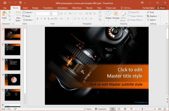 free-camera-powerpoint-template