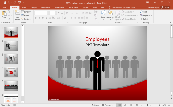 free employees powerpoint template
