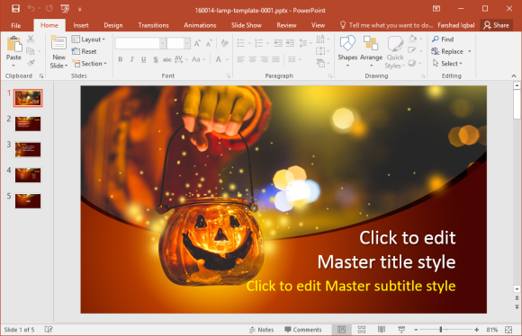 free halloween powerpoint template