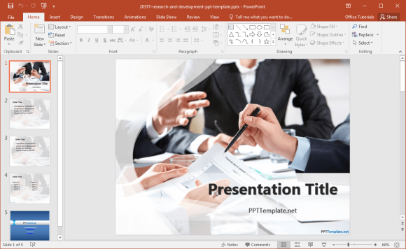 free-research-template-for-powerpoint-2016