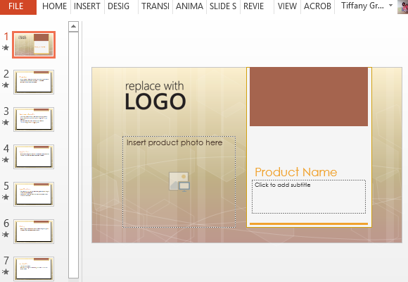 Product Presentation Template Word