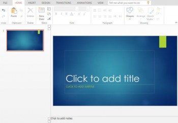 Ion Blue PowerPoint Online Template