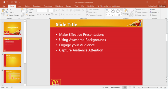 powerpoint presentation on mcdonald's
