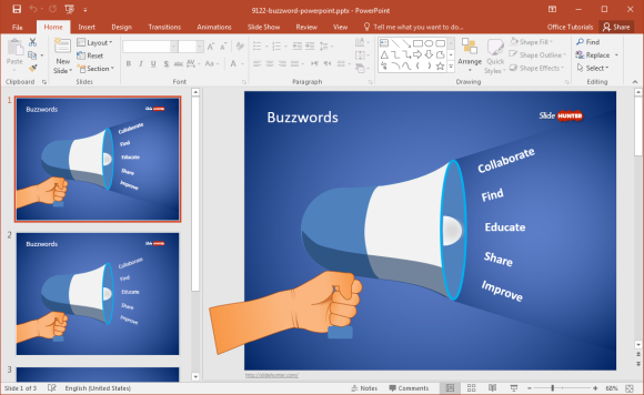 megaphone-powerpoint-template