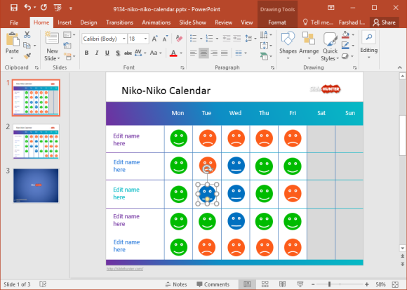 mood-calendar-powerpoint-template