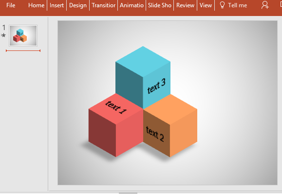 Free Editable Cube Diagram For Powerpoint 9293