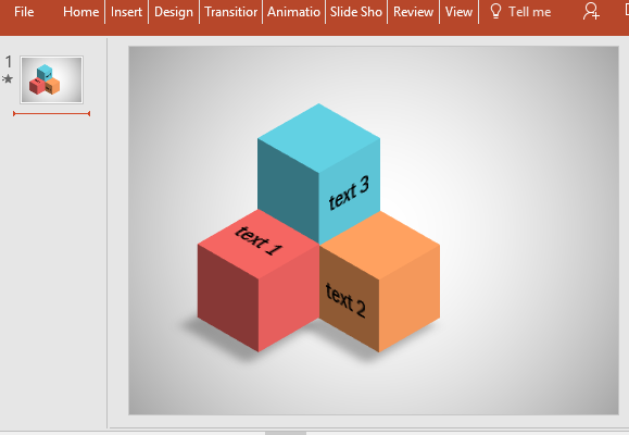 Free Editable Cube Diagram For PowerPoint