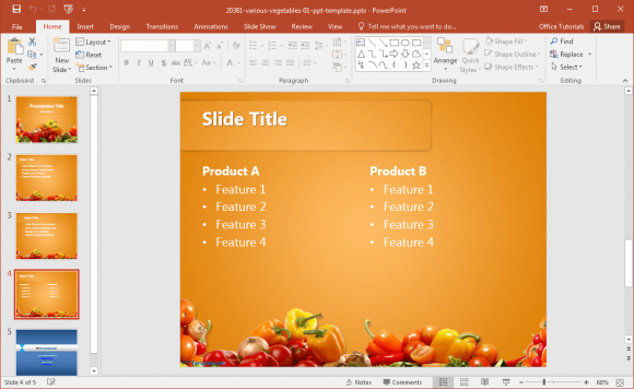 vegetable-powerpoint-template